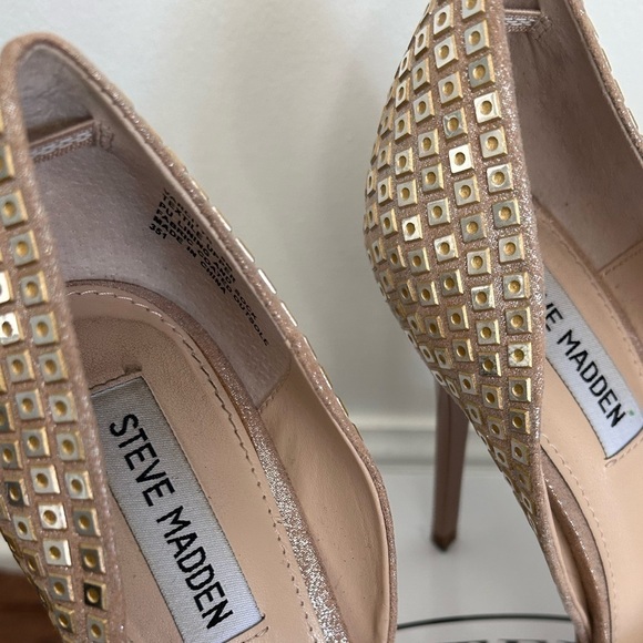 Steve Madden Women’s Varcityr Gold Multi D'Orsay Pumps- Size 8M - Picture 5 of 11